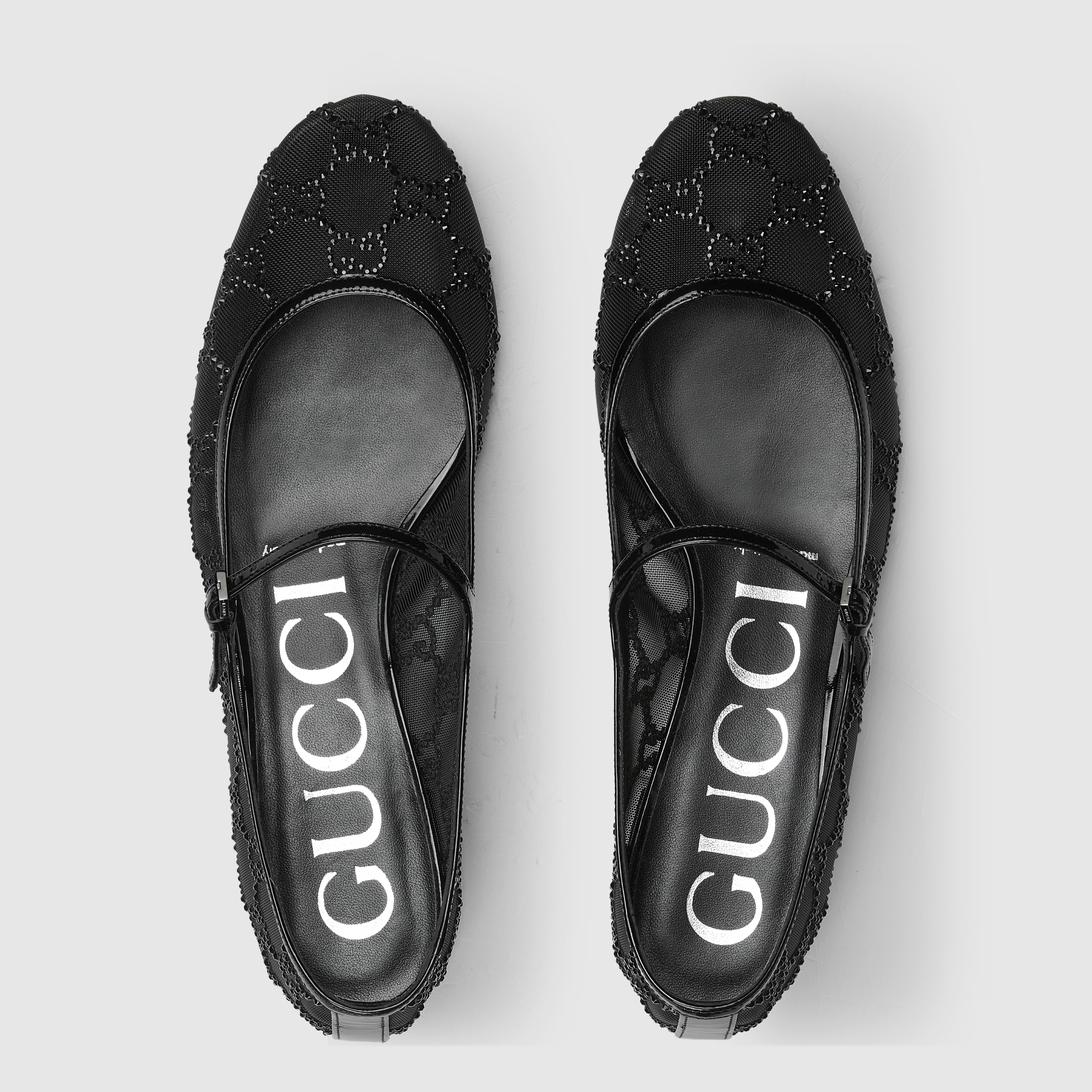 Women's GG crystal ballet flat - 6