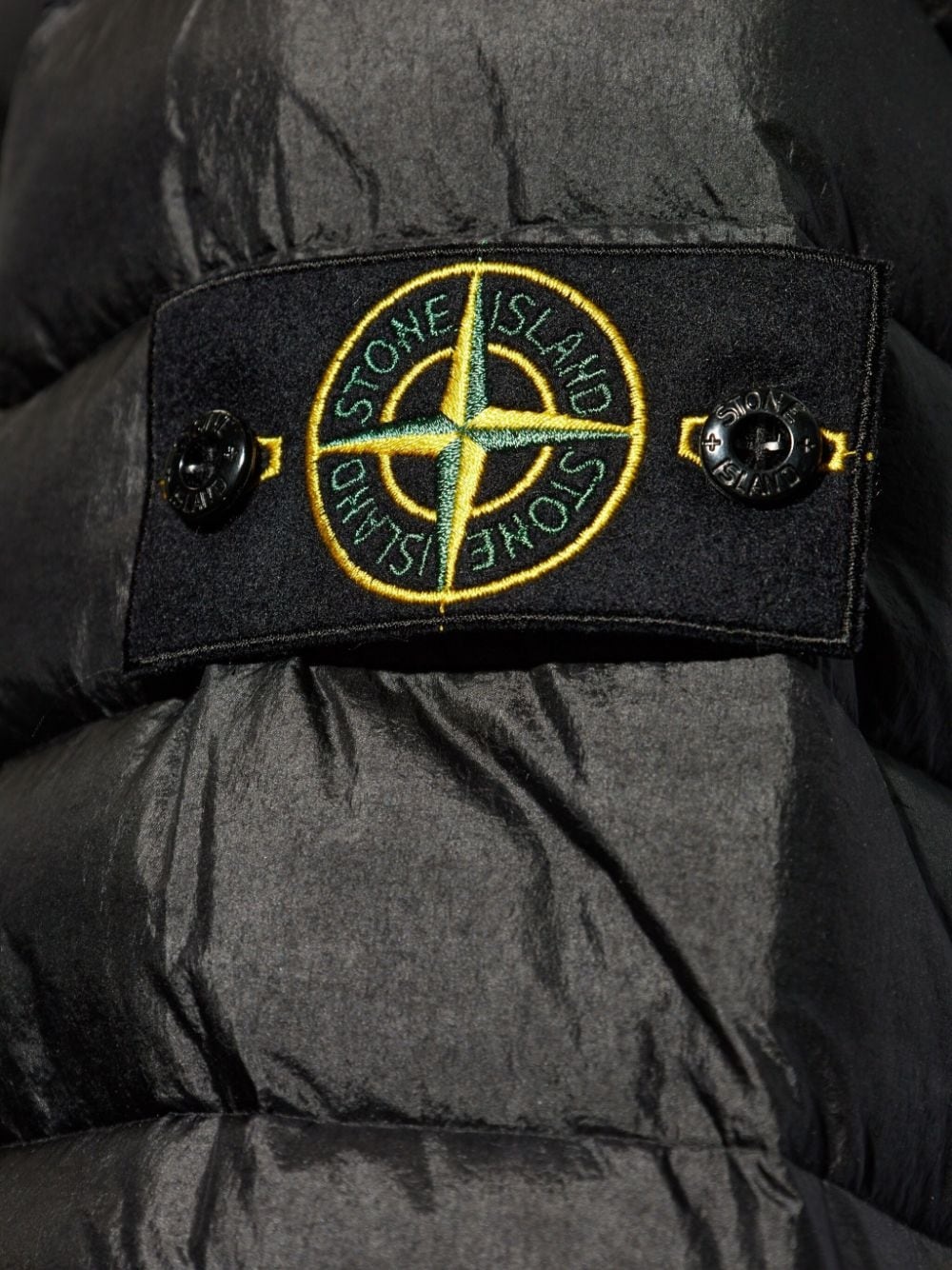 Compass-logo hooded down jacket - 5