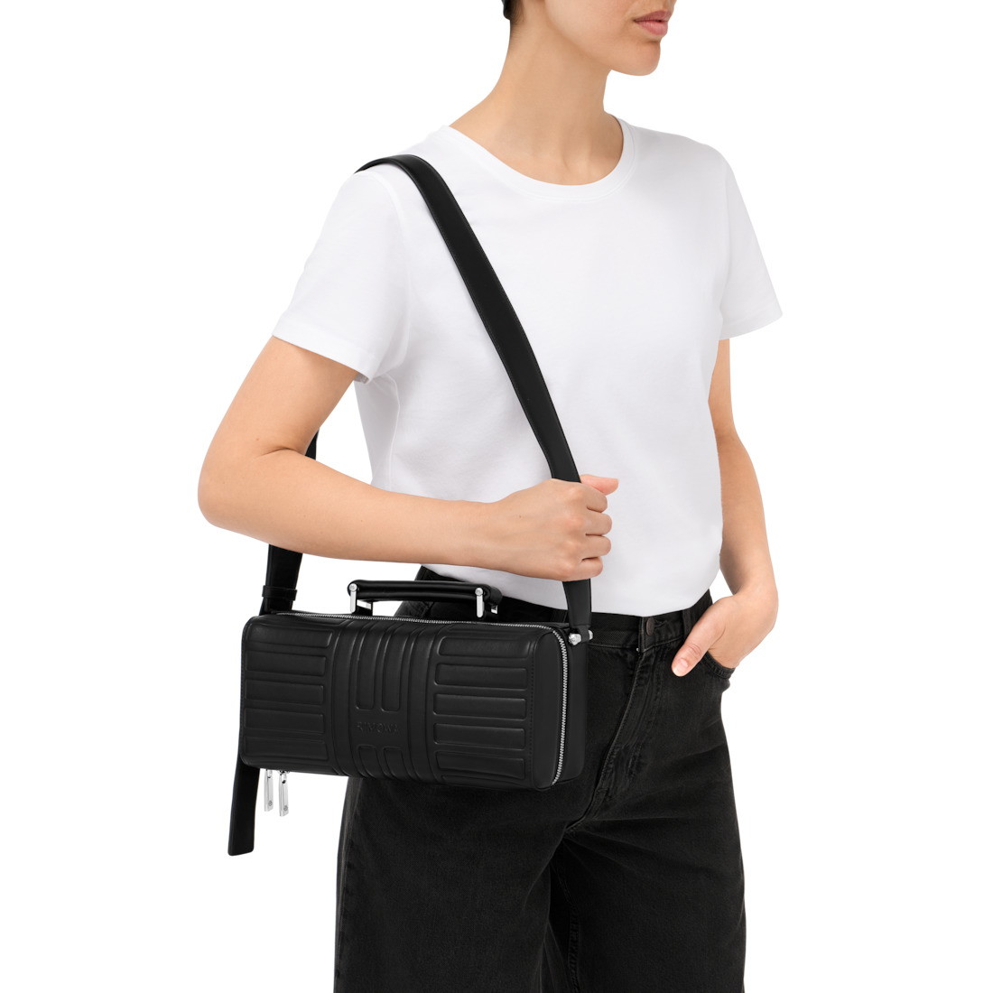 Groove - Leather Cross-Body Bag Large - 6
