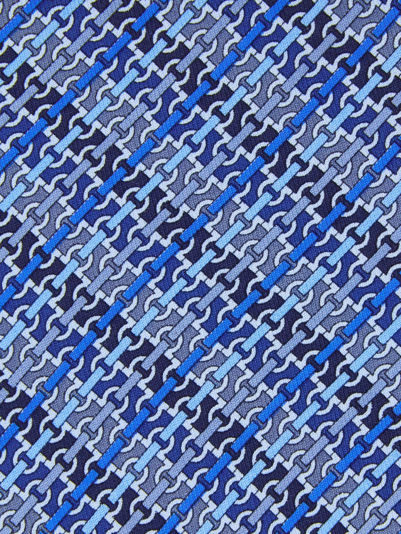 FERRAGAMO Ferragamo Gancini Chain-print Tie outlook