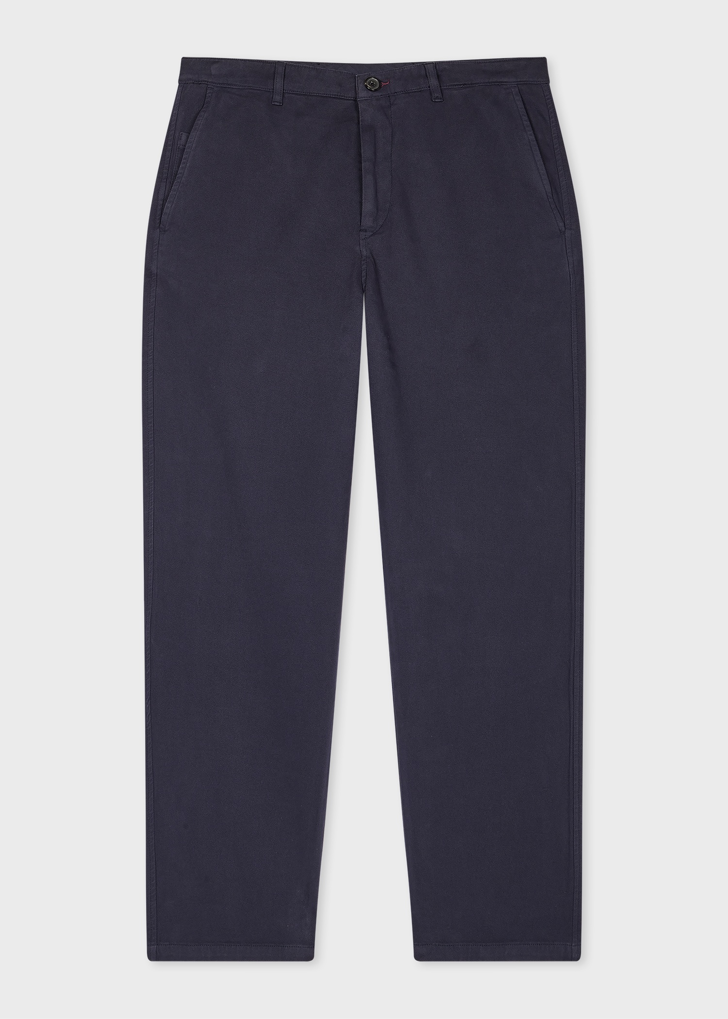 Tapered-Fit Navy Stretch Cotton-Twill Trousers - 1