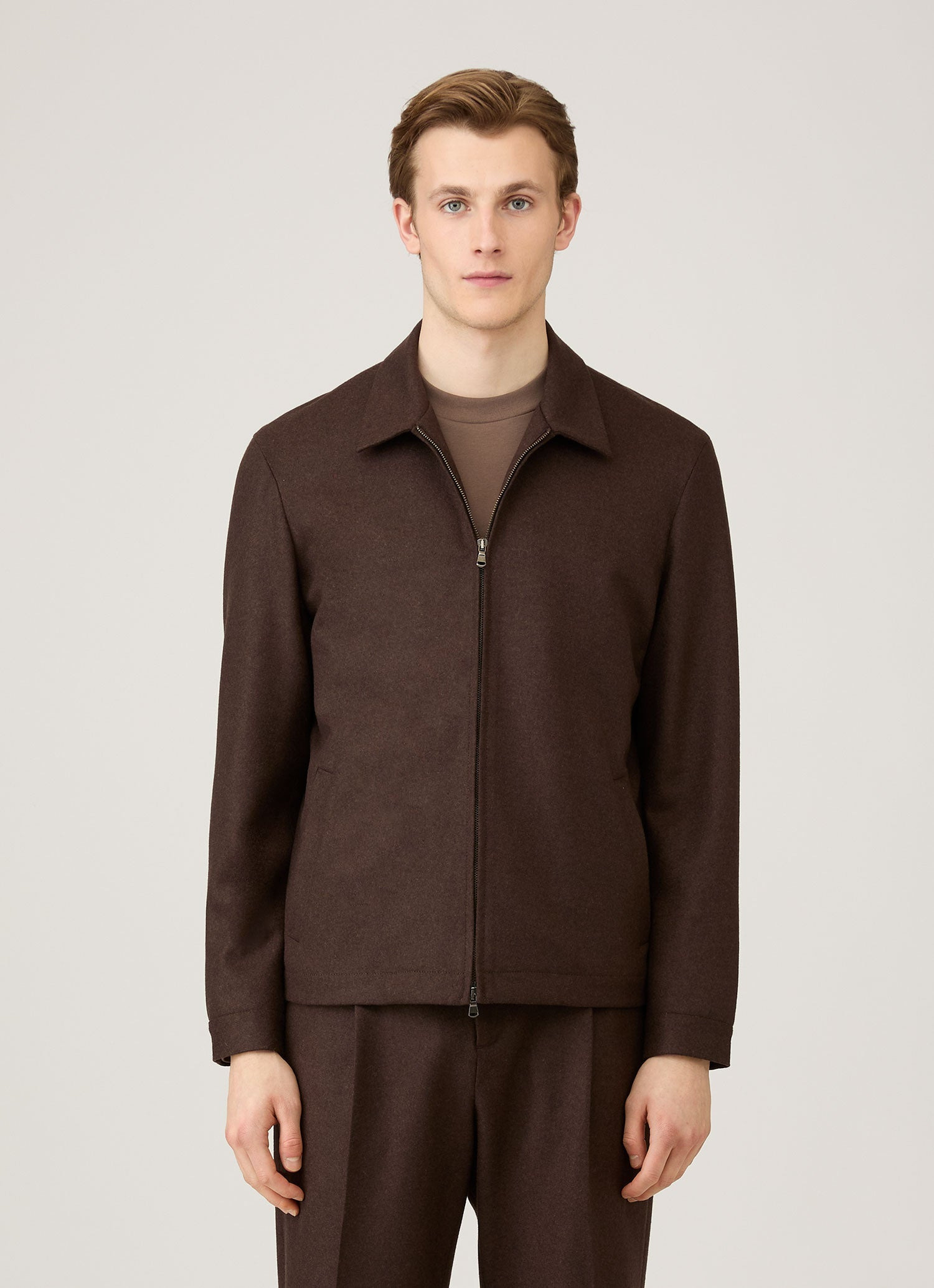 Boiled Wool Harrington Jacket - 2