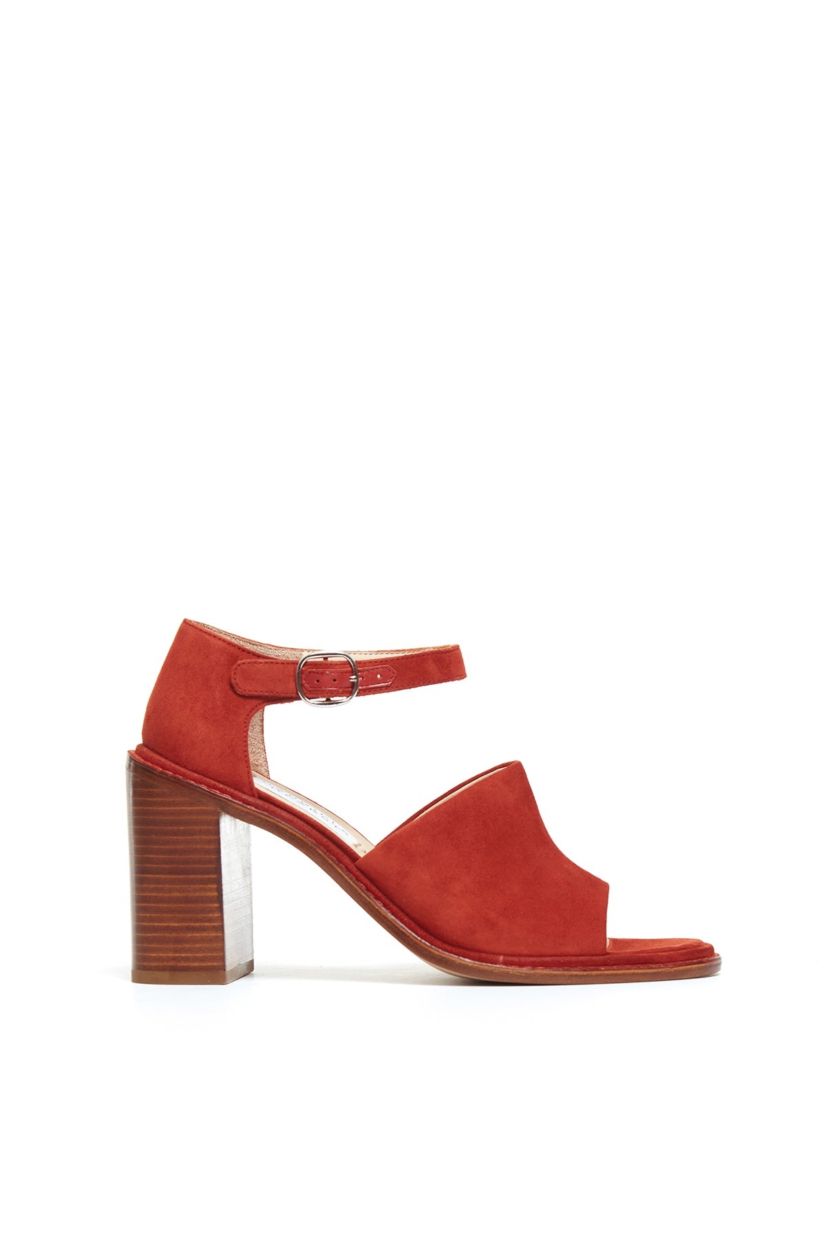 Beau Heel in Rust Suede - 1