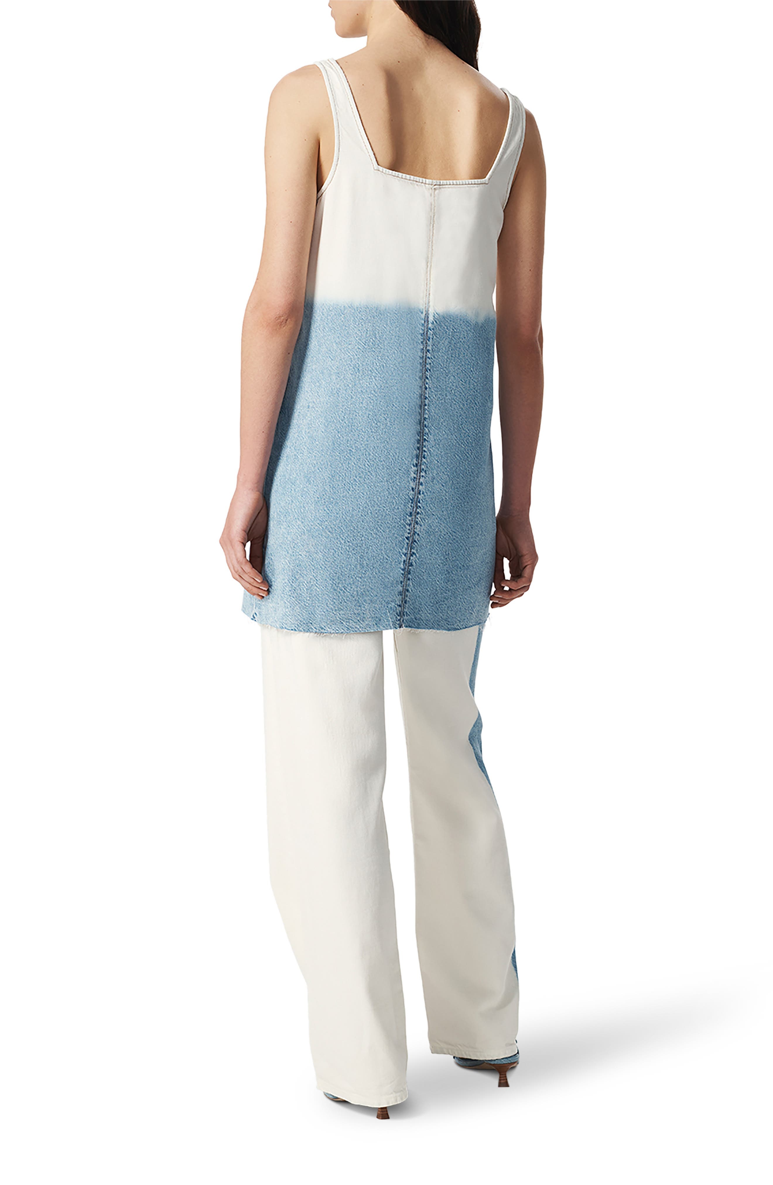 rag & bone Jayde Sleeveless Denim Minidress in Blue at Nordstrom - 6