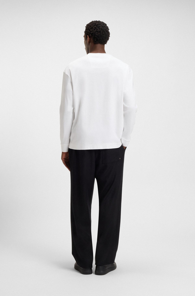 MERCERISED-COTTON T-SHIRT WITH DOUBLE B MONOGRAM 5