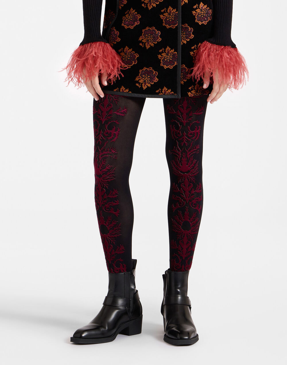 Flocked Tights - 3