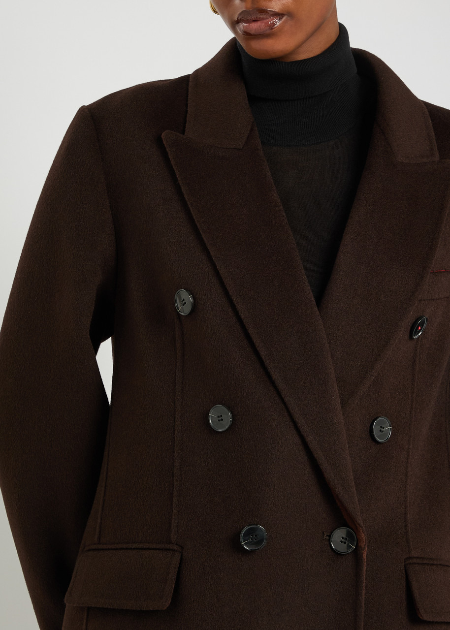 Victoria Beckham Double-breasted Wool and Cashmere-blend Coat - 5