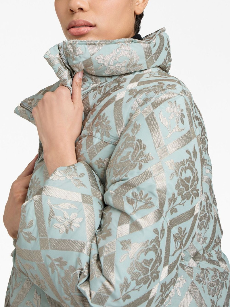Diamond Floral Hallie puffer coat 6