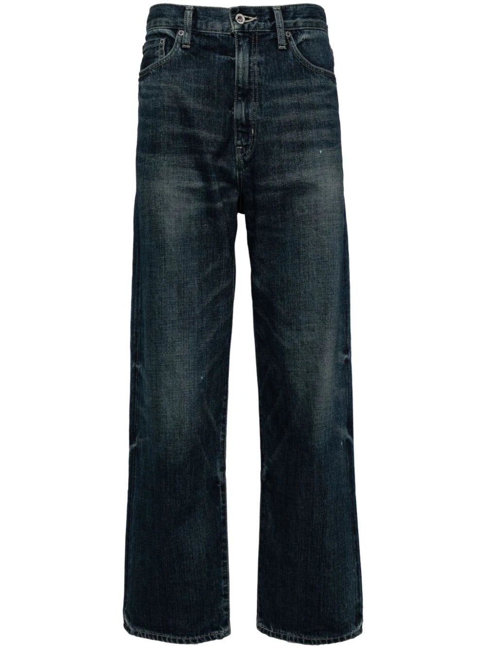 STRAIGHT-LEG DENIM JEANS - 1