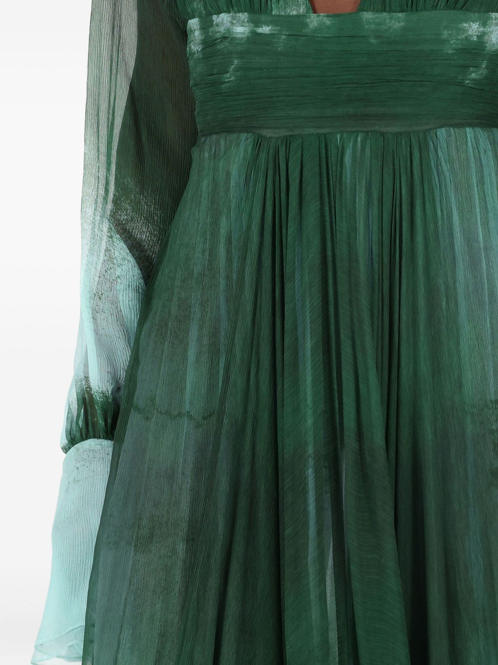 ruffled silk empire dress - 4