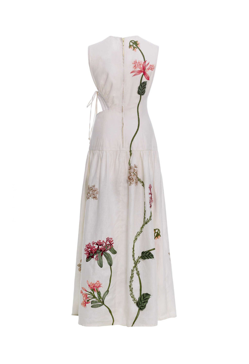 Otoño Orquidea Midi Dress 3