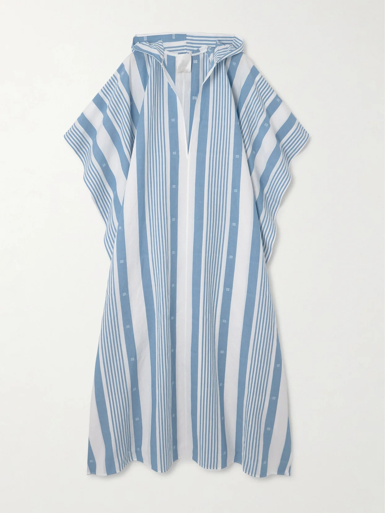 Striped Cotton And Linen-blend Kaftan - 1