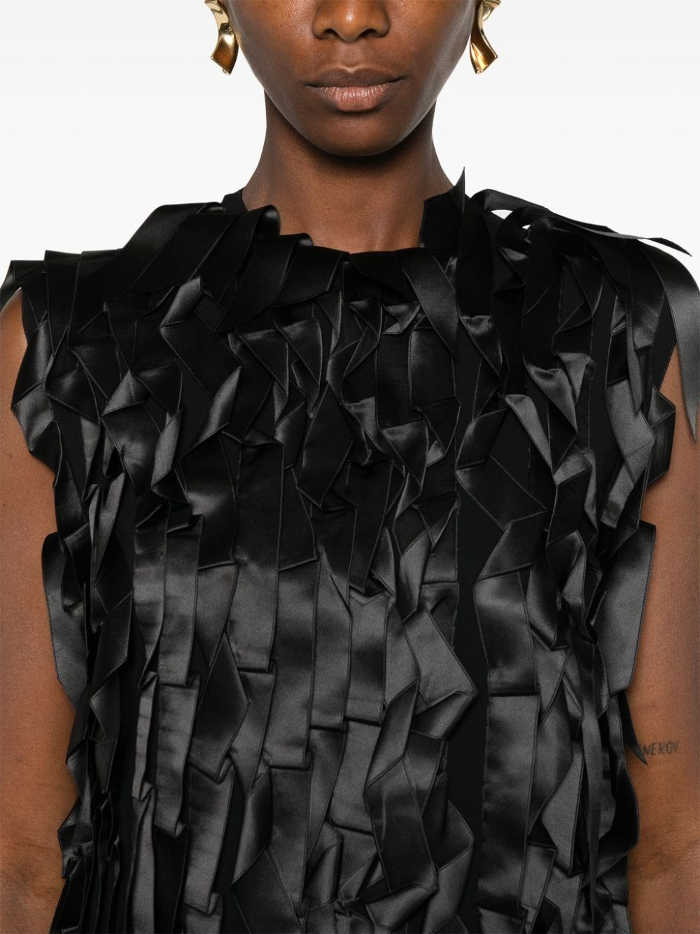 Prada Women Abito Midi Con Fiocchi - 3