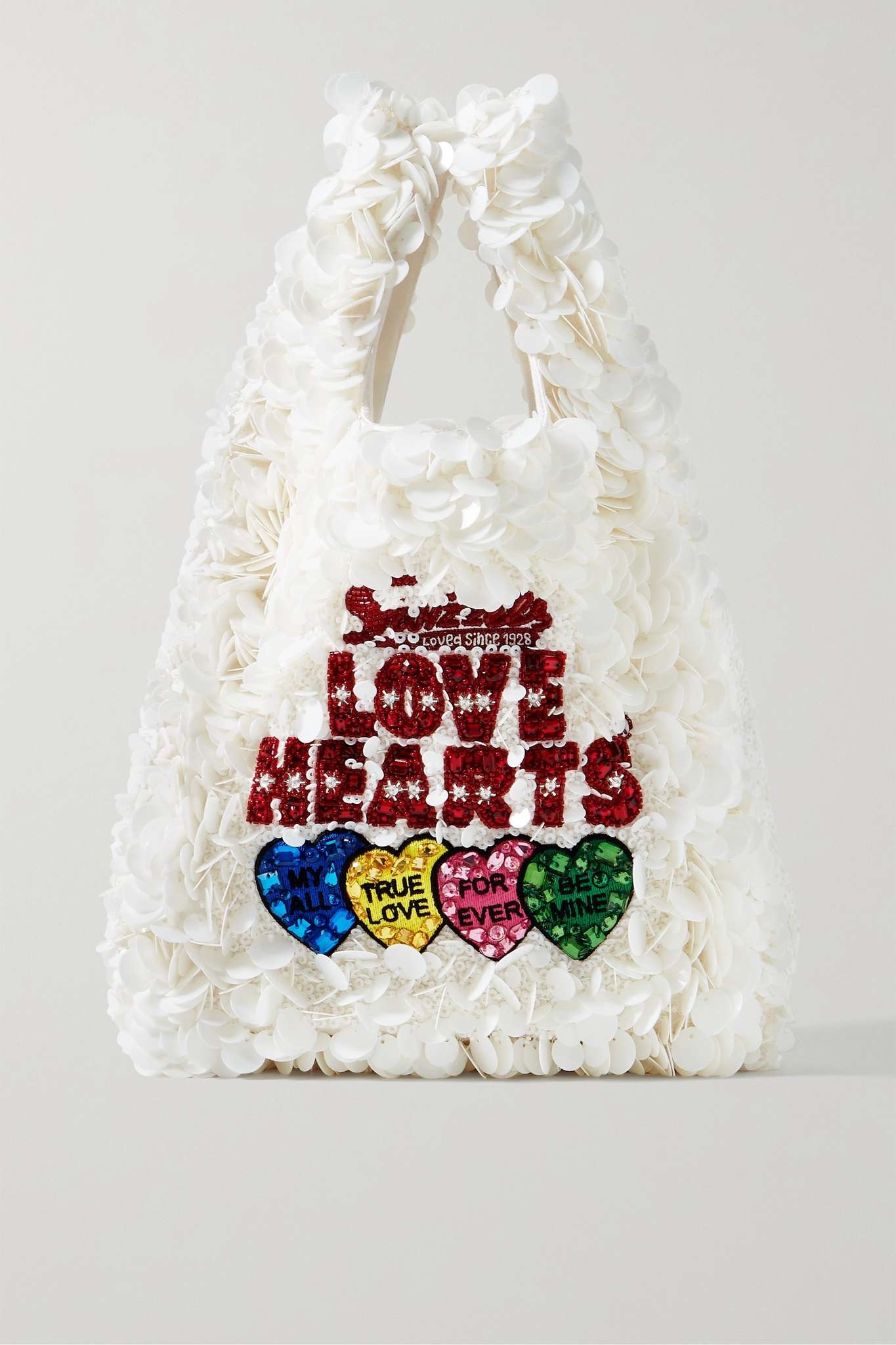 Anya Hindmarch Embellished recycled satin tote | REVERSIBLE