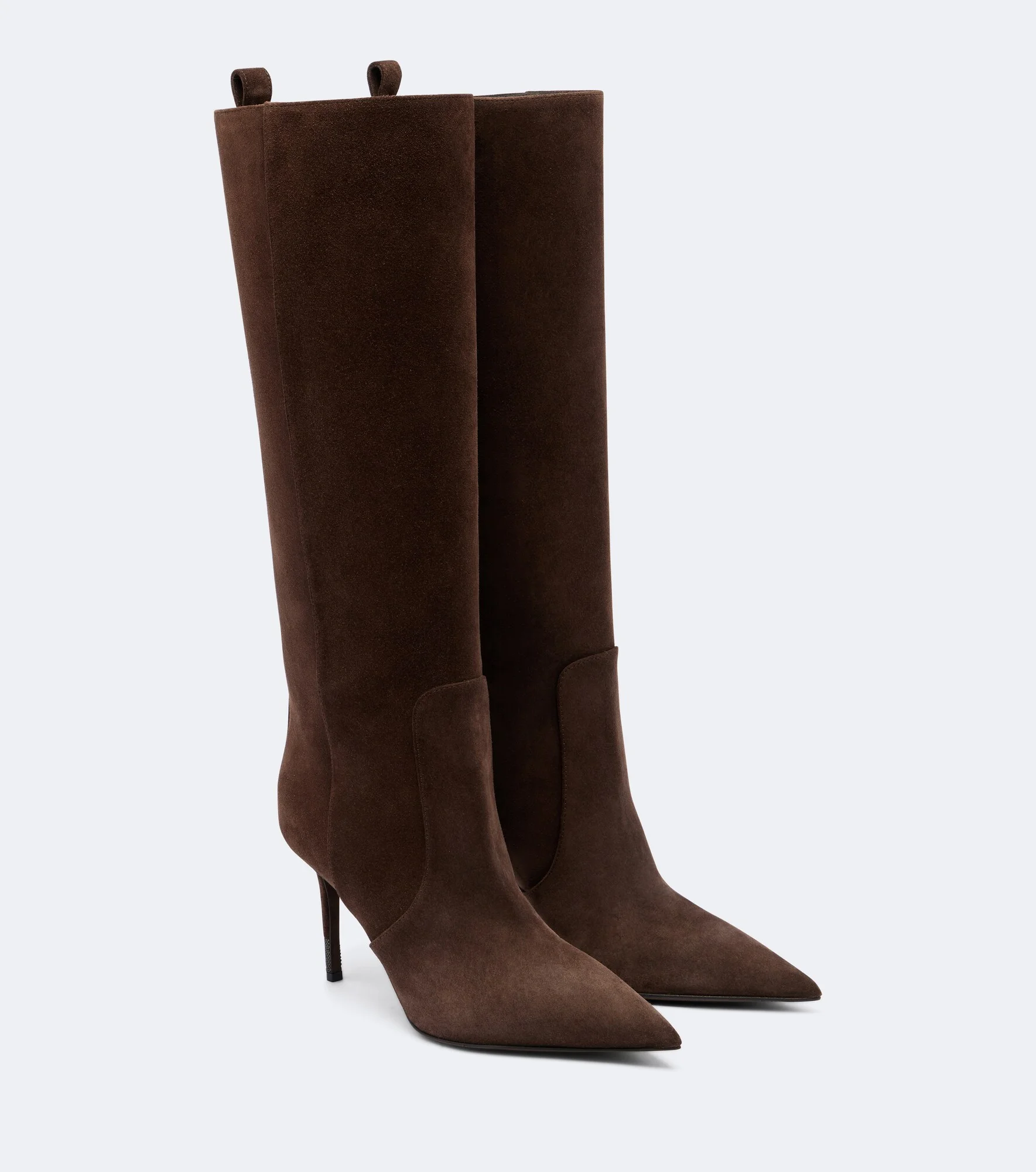 Monili beadsuede knee-high boots - 1