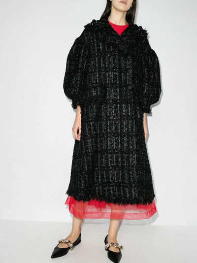 Simone Rocha beaded double-breasted coat outlook