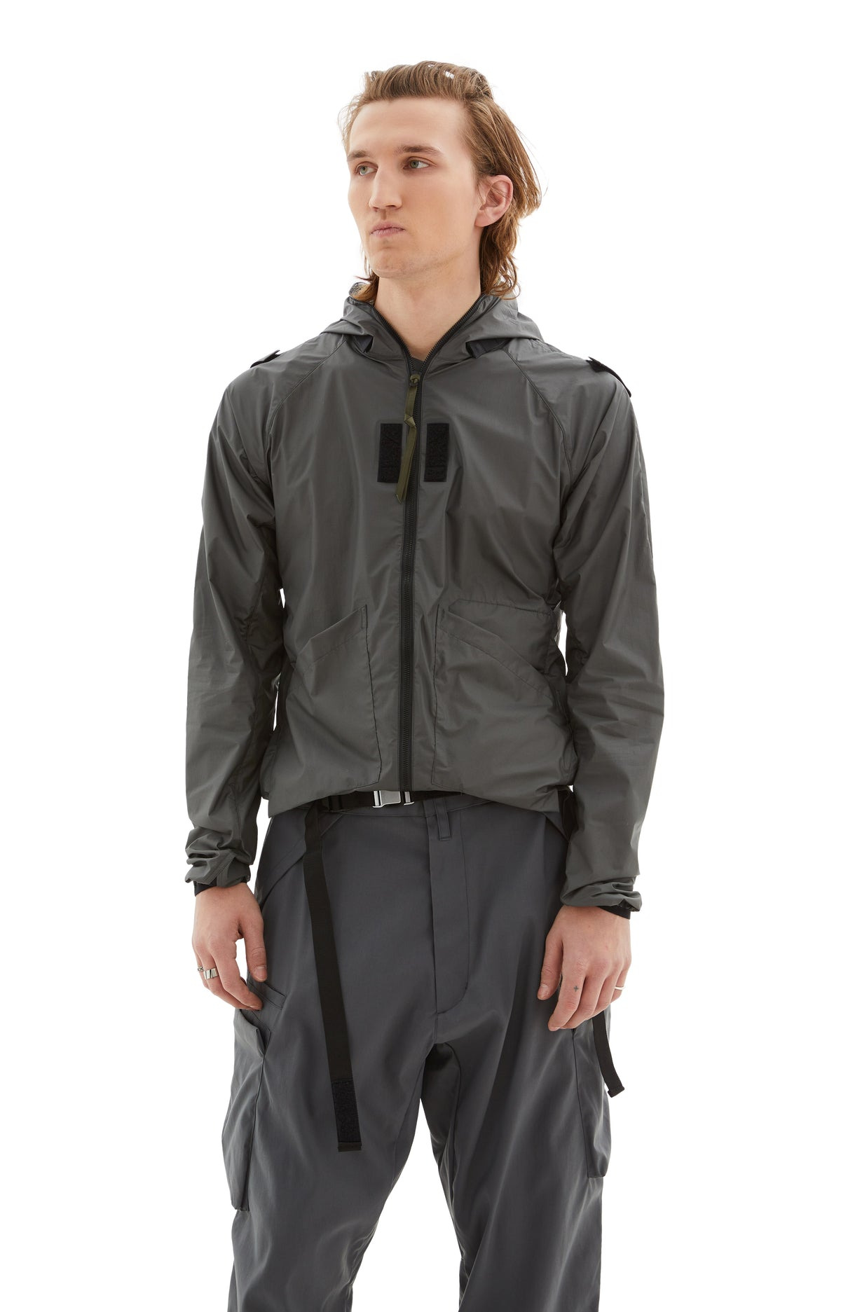 PACKABLE HARDSHELL JACKET (GREY) - 1