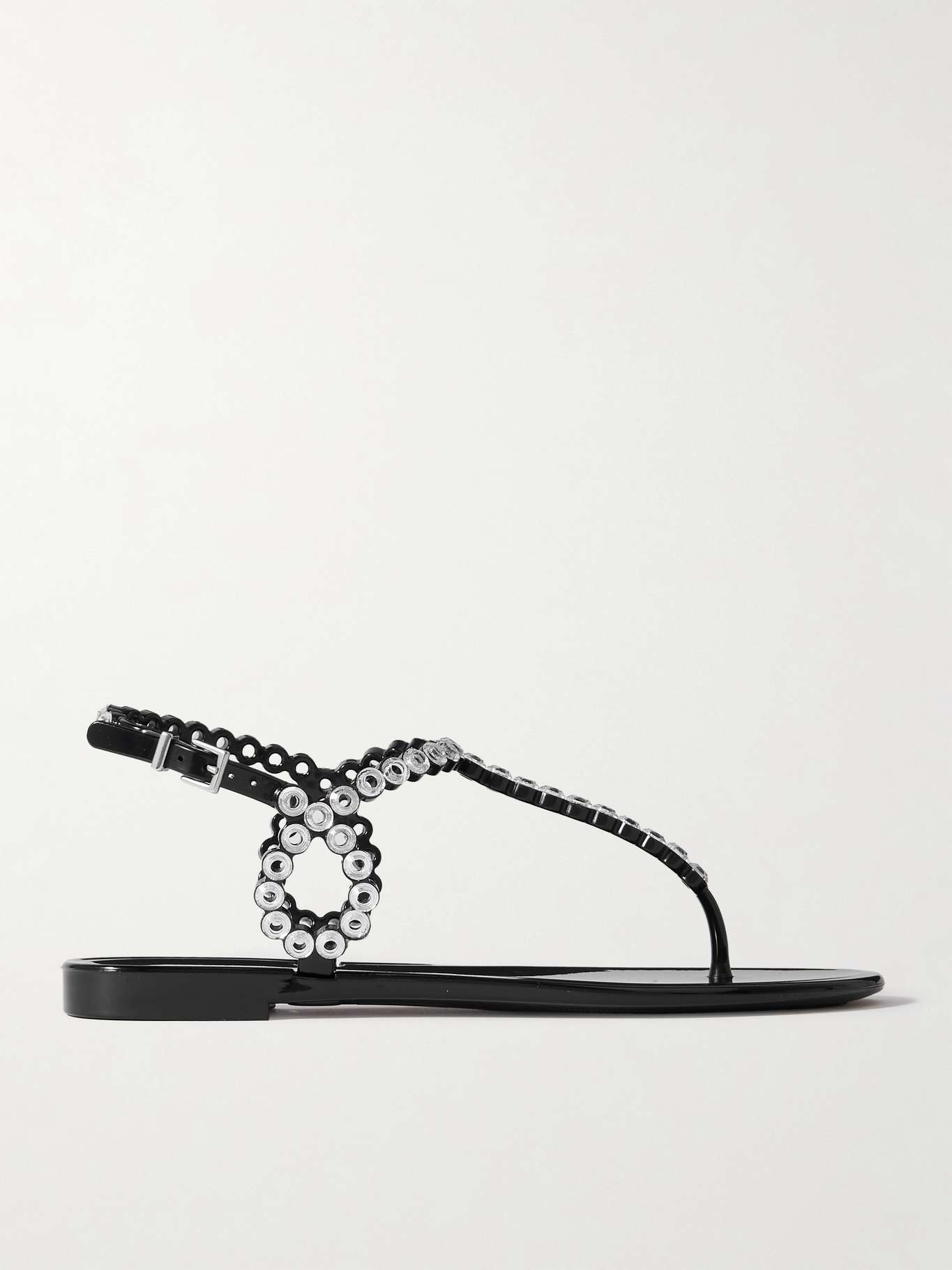 Almost Bare crystal-embellished PVC sandals - 1