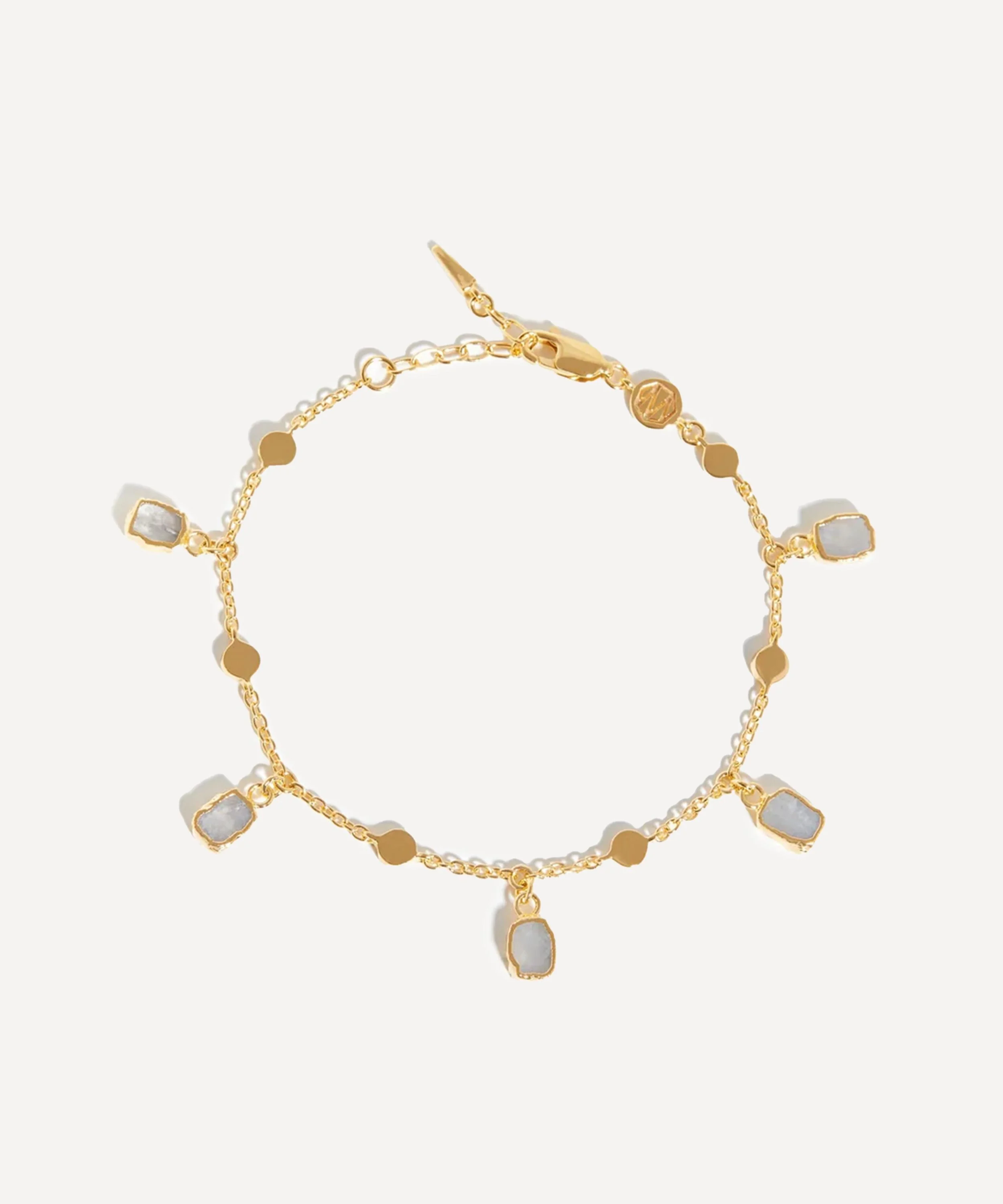 18ct Gold-Plated Lena Charm Bracelet - 1