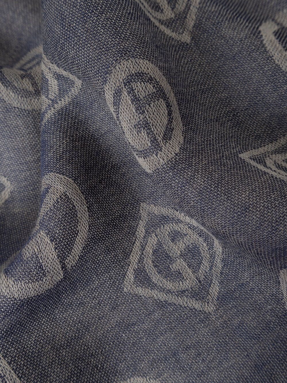 monogram-jacquard scarf - 3