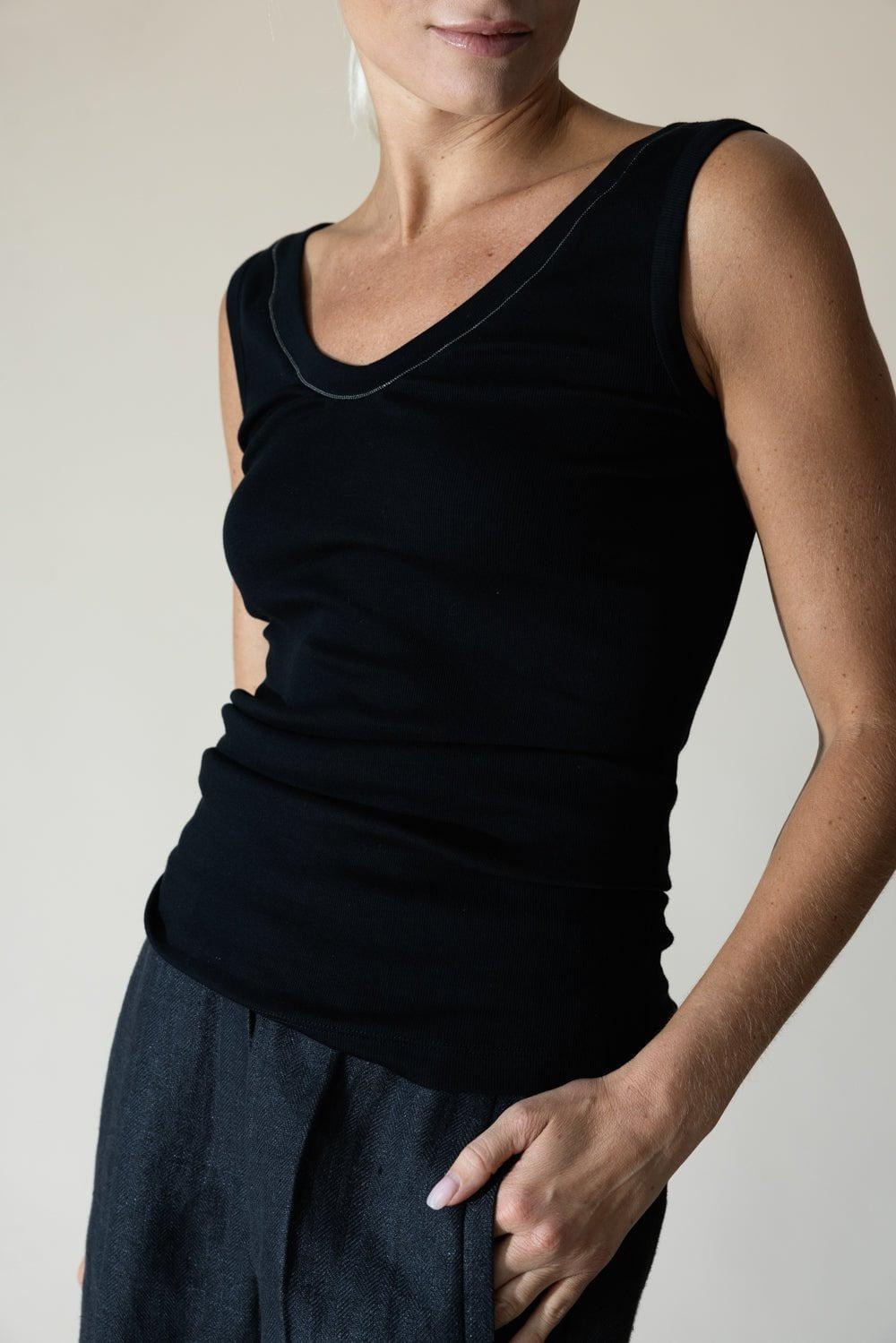 Monili Trim Tank - Black - 2