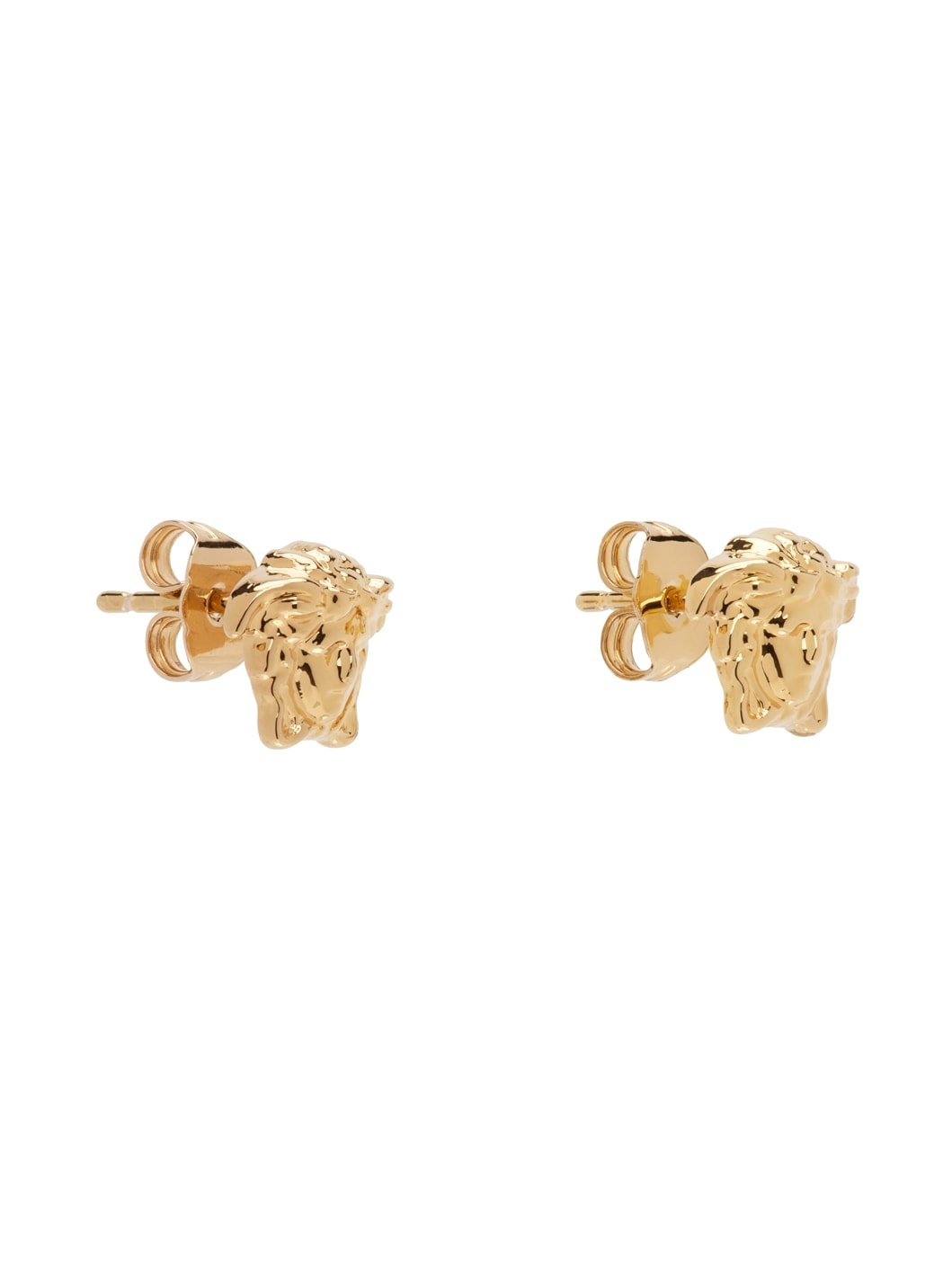 Gold Small Medusa Stud Earrings - 2