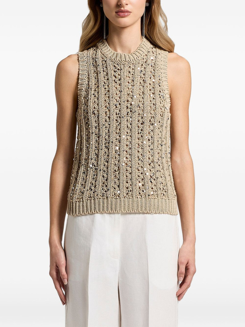 sequinned cotton ribbon top 1