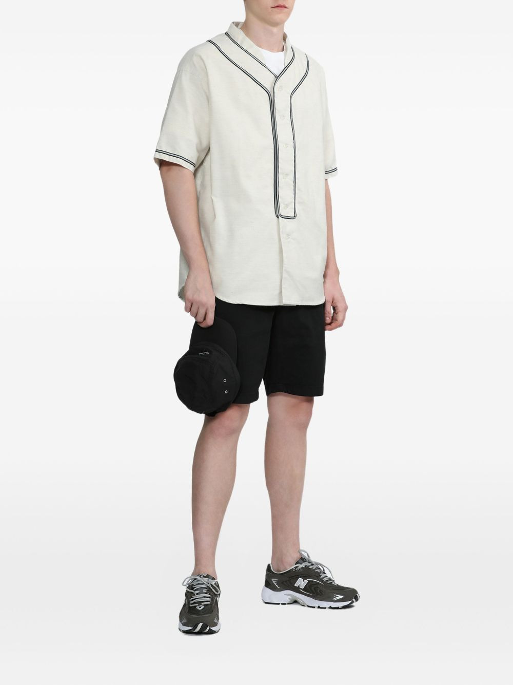 embroidered short-sleeve shirt - 3