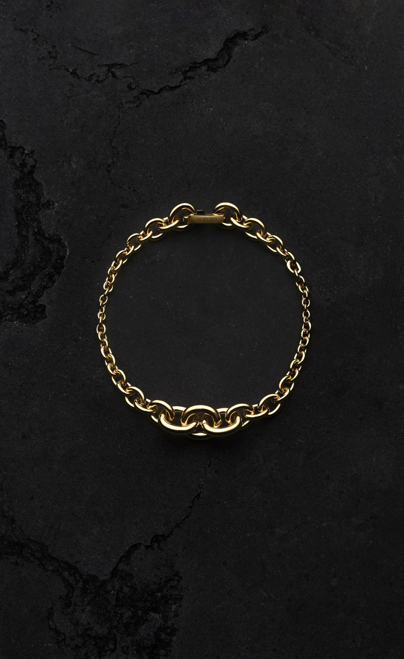 GRADUATED CHAIN BRACELET IN 18K YELLOW GOLD 1
