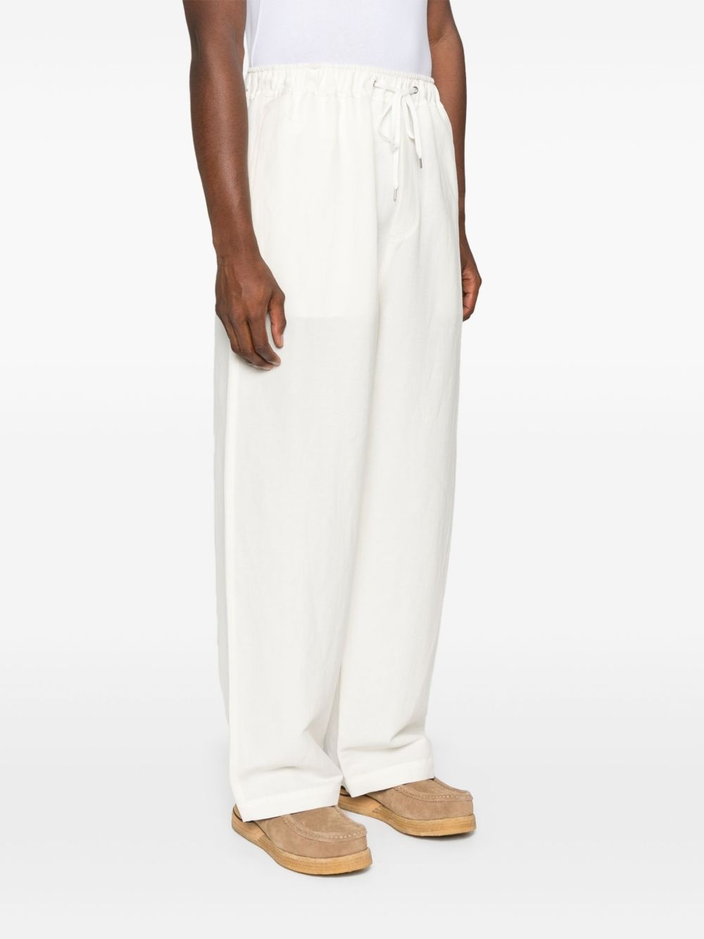 drawstring-waist trousers - 3