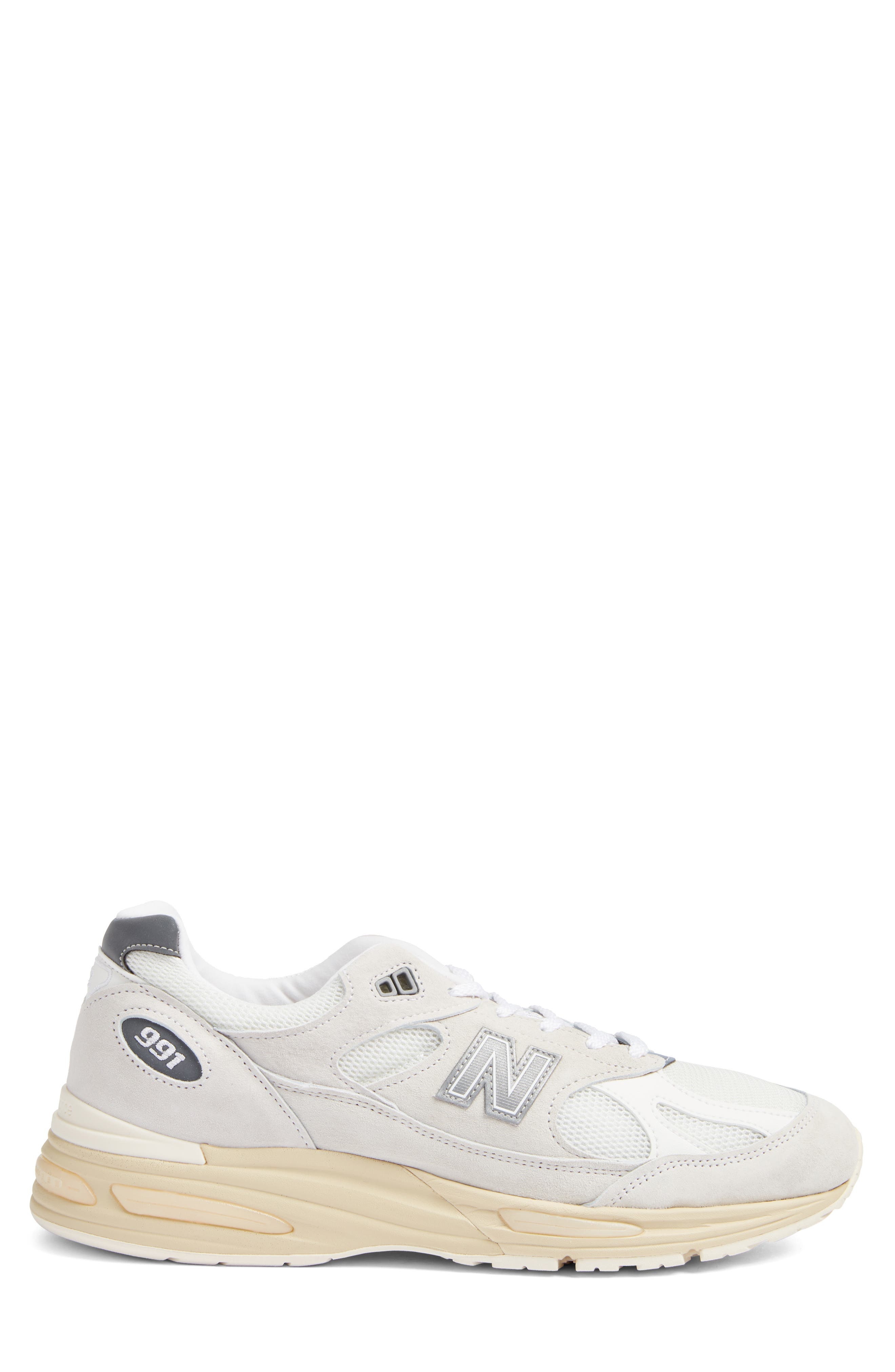 New Balance Gender Inclusive Made in UK 991 v2 Sneaker in Wind Chime/White at Nordstrom - 3