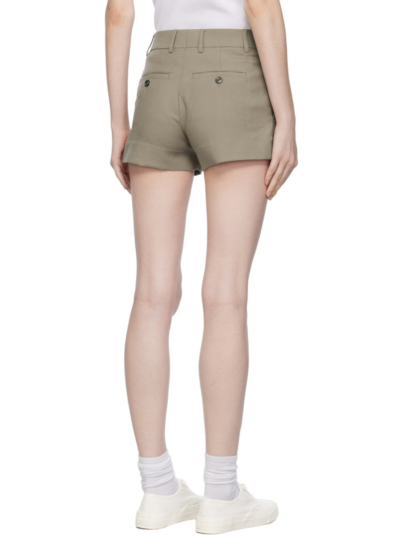 Beige Creased Shorts 3