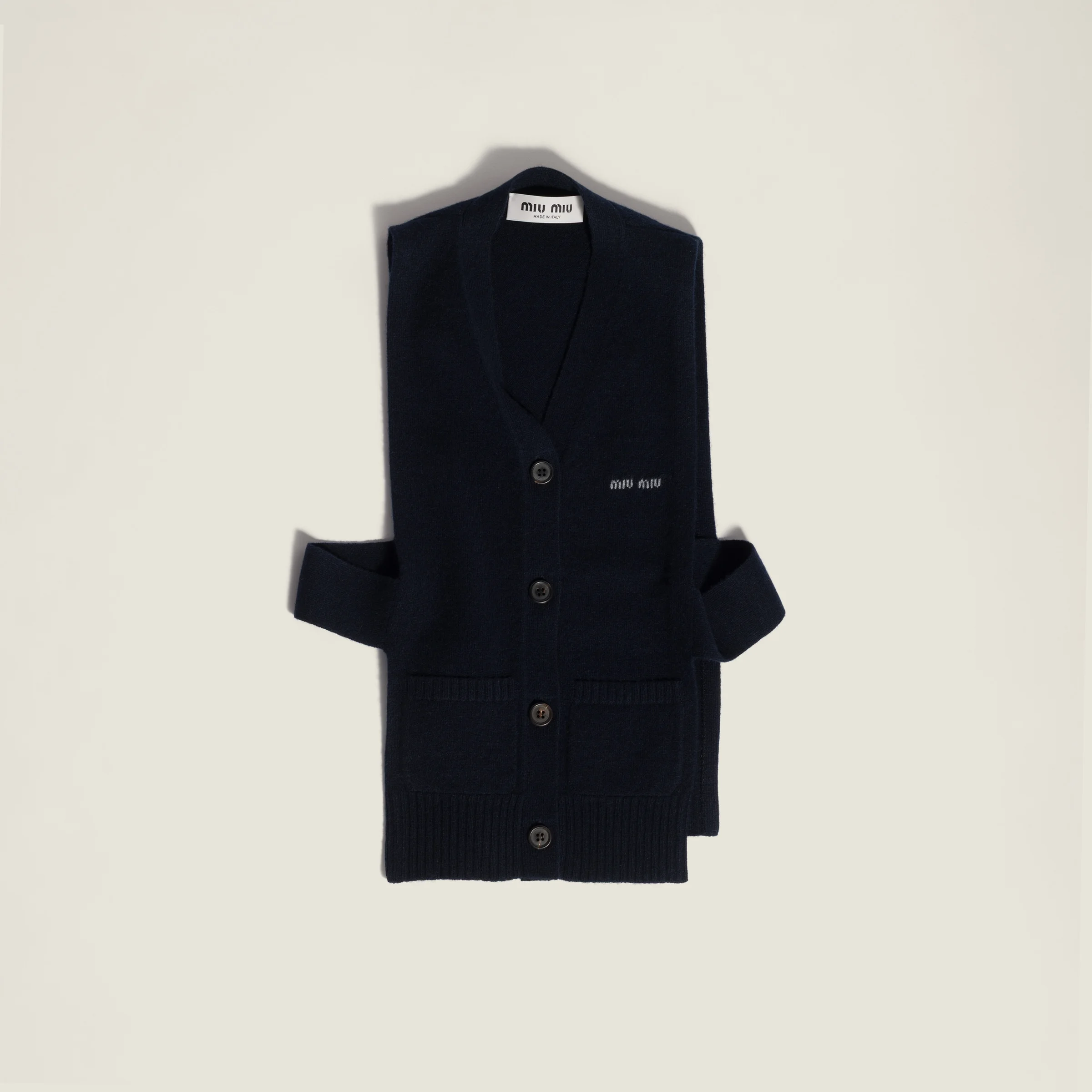 Cashmere cardigan vest - 1