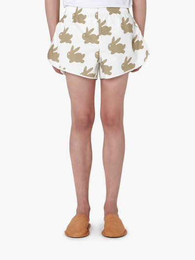 JW Anderson ALL OVER BUNNY RUNNING SHORTS outlook