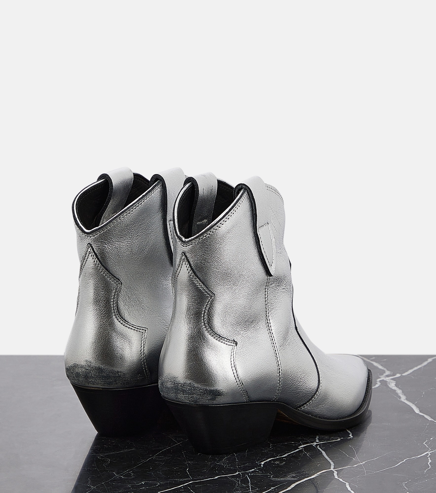 Dewina metallic leather ankle boots - 3
