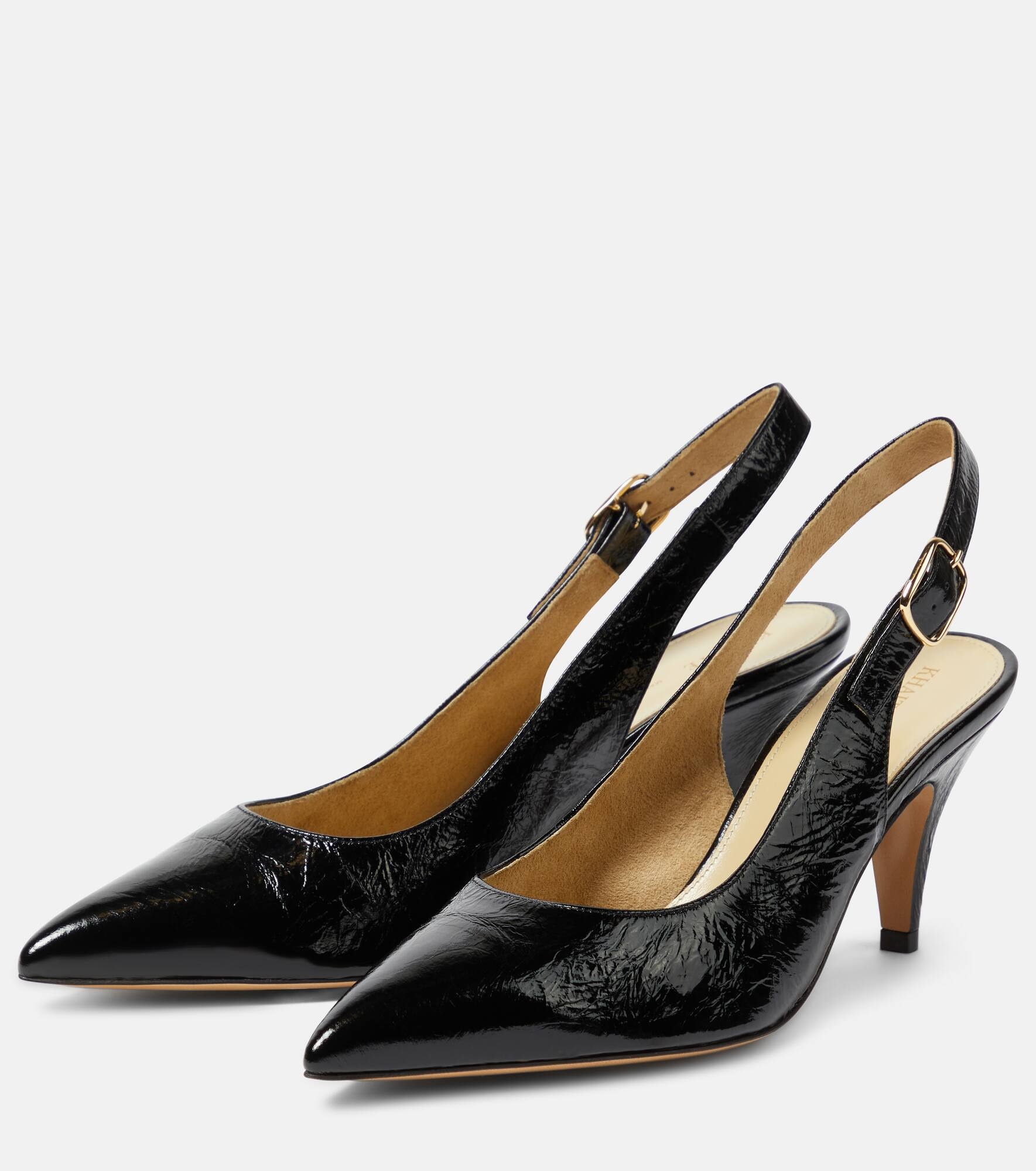 River leather slingback pumps - 5