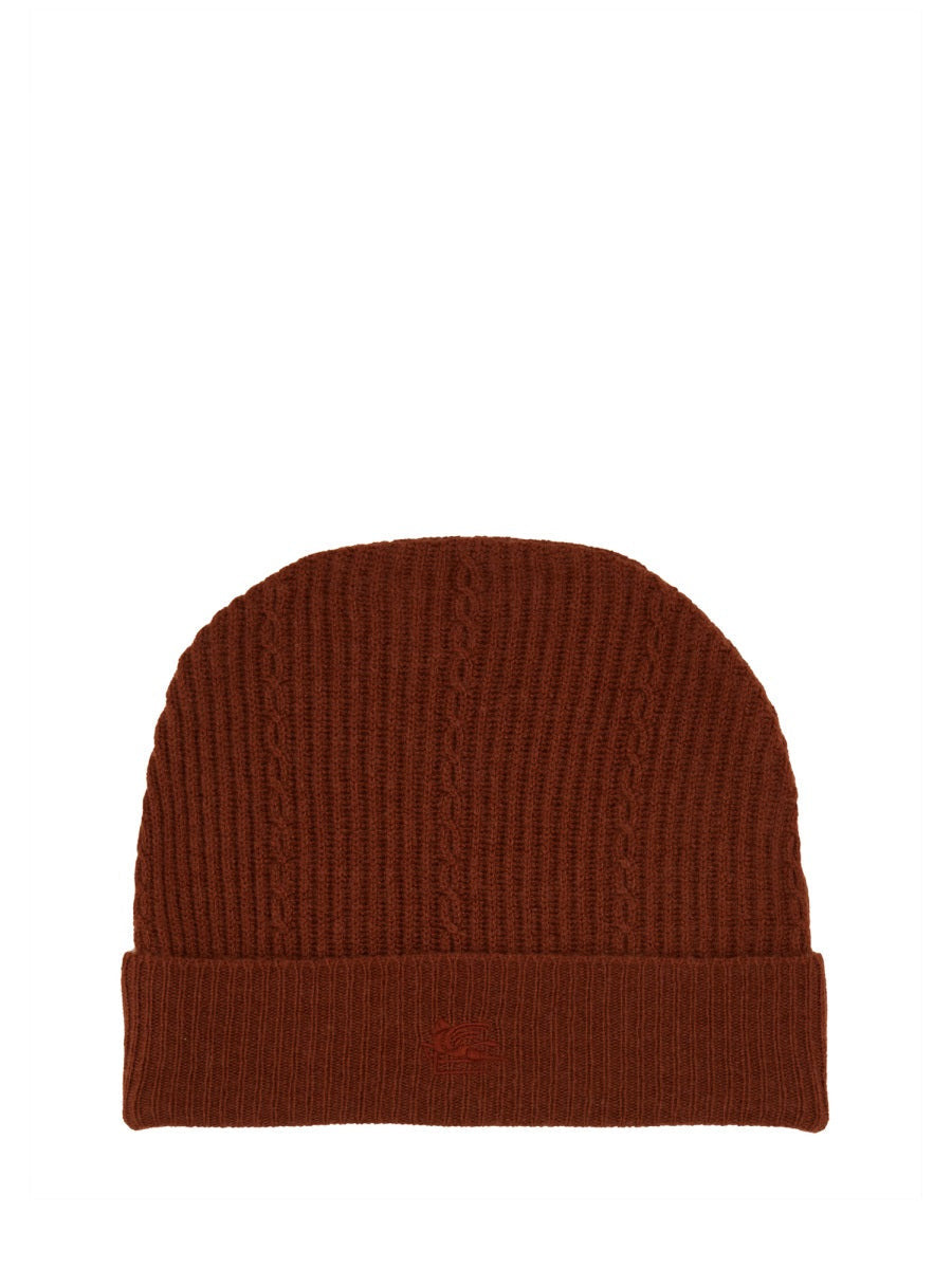 Etro Women Beanie Hat With Logo - 1