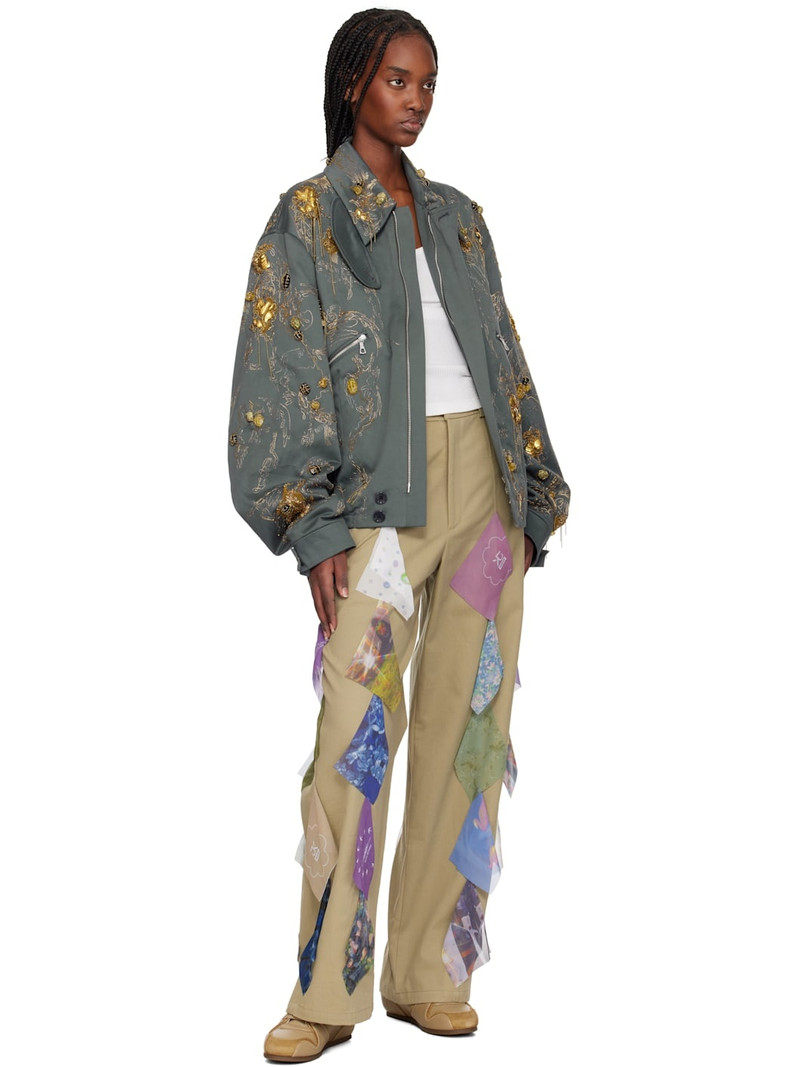 Moschino Taupe Tennis Sneakers outlook