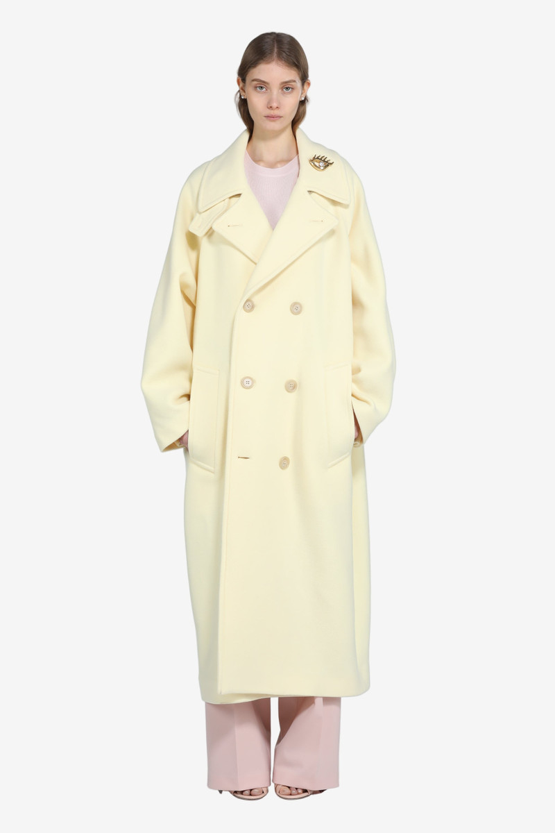 LONG CLOTH COAT WITH WIDE LAPELS 4