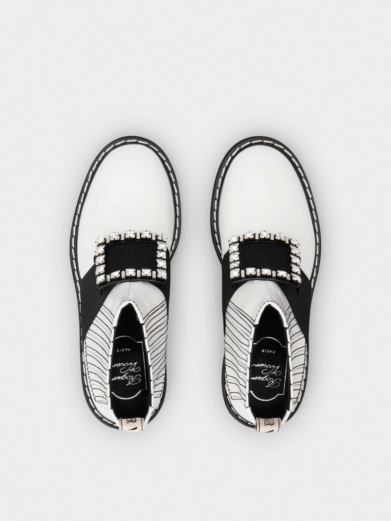 Viv' Rangers Stitch Strass Buckle Booties in Leather 4