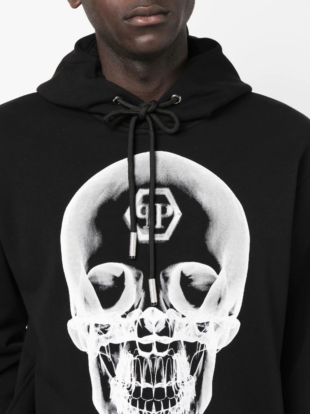 skull print hoodie - 5