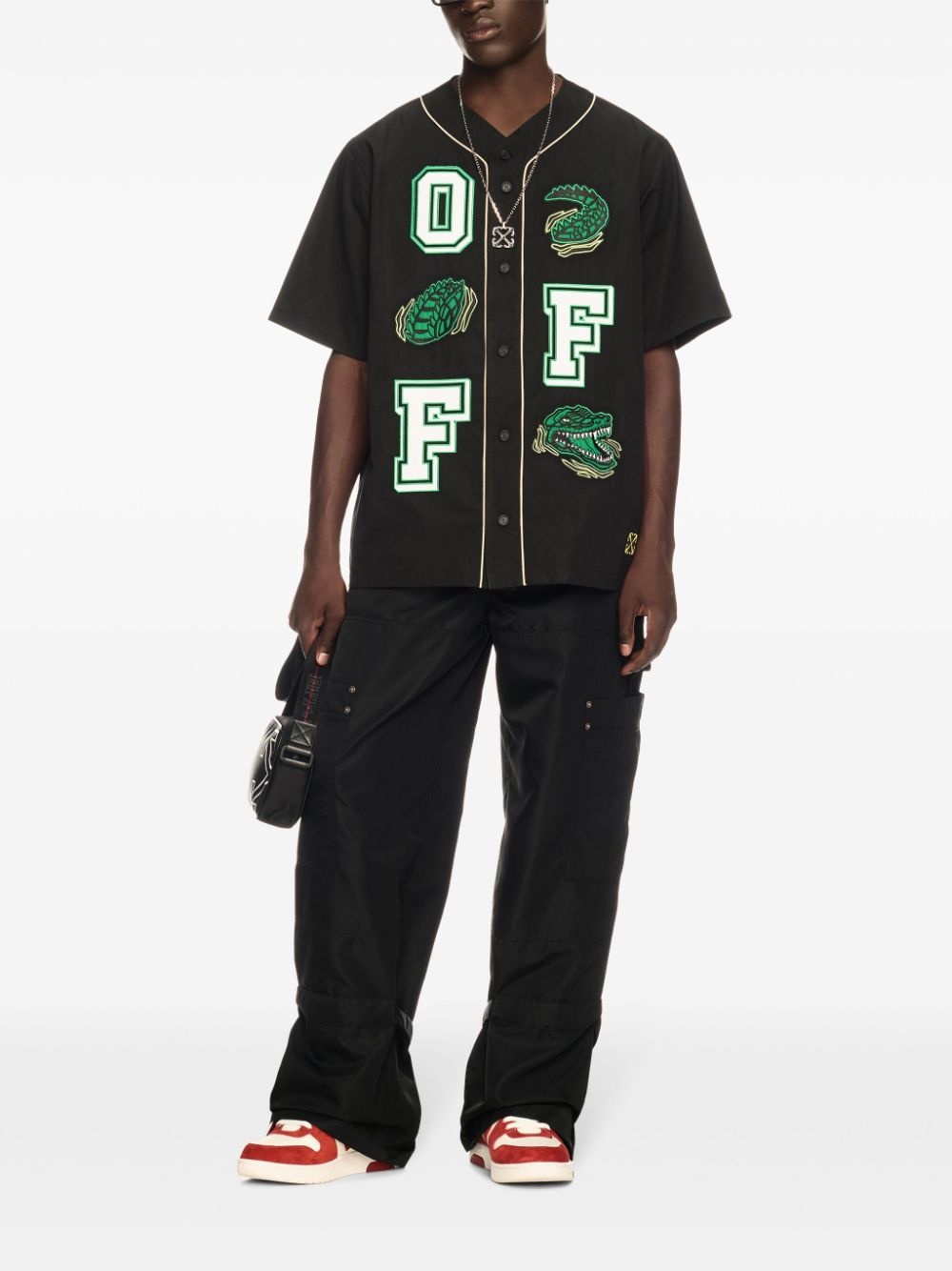 Arrows-motif carpenter trousers - 2