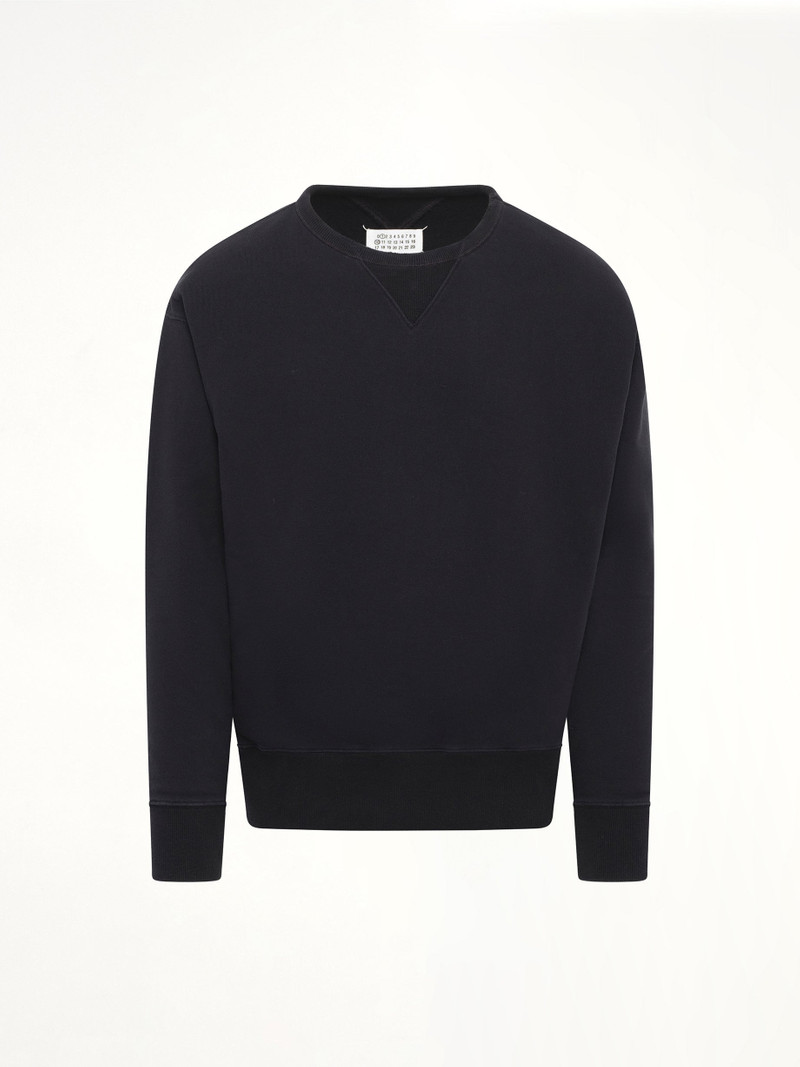 Maison Margiela Cotton Fleece Sweatshirt in Black outlook