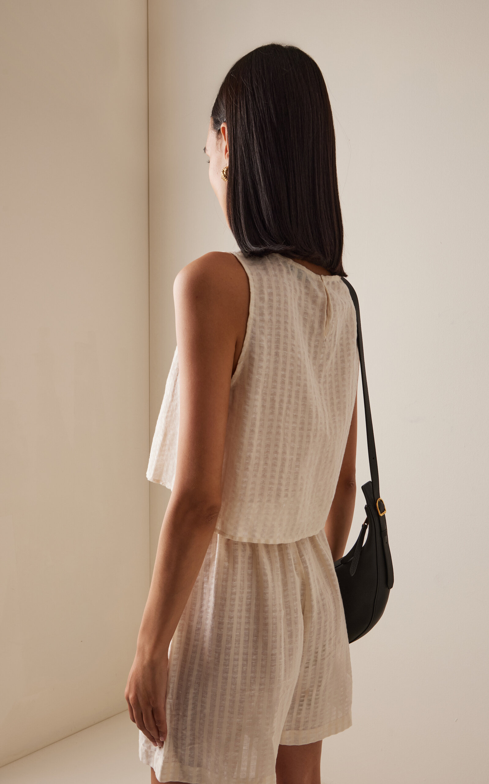 The Kobe Cotton-Linen Top white - 4