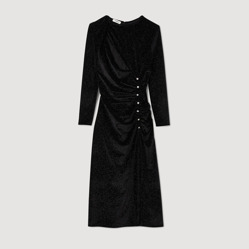 RHINESTONE VELVET 드레스 - 1