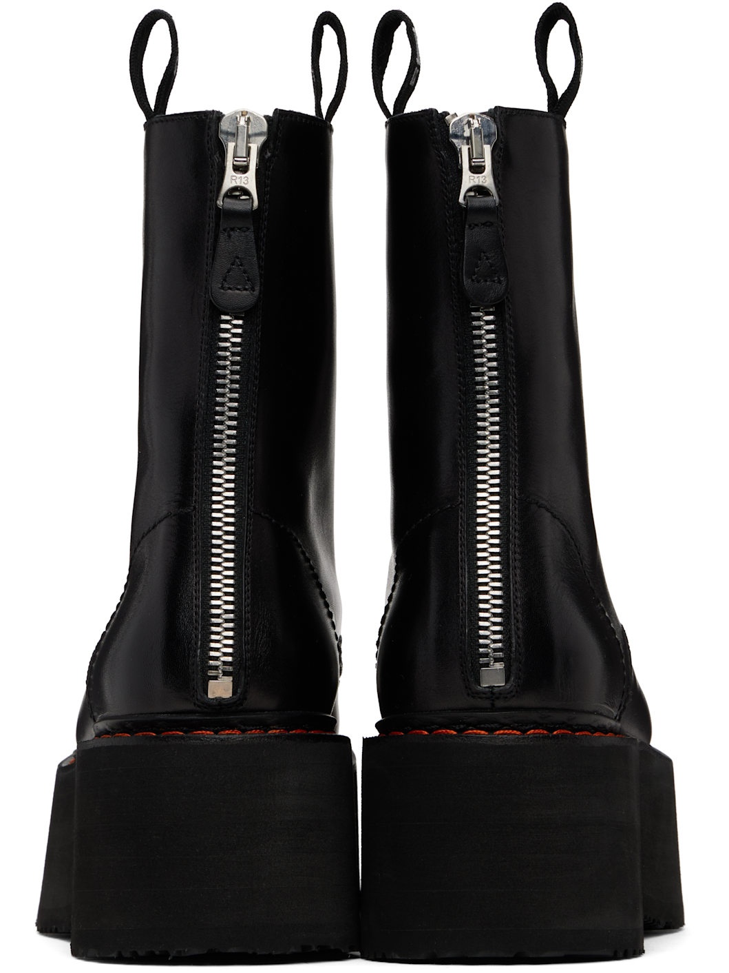 Black Double Stack Boots - 2
