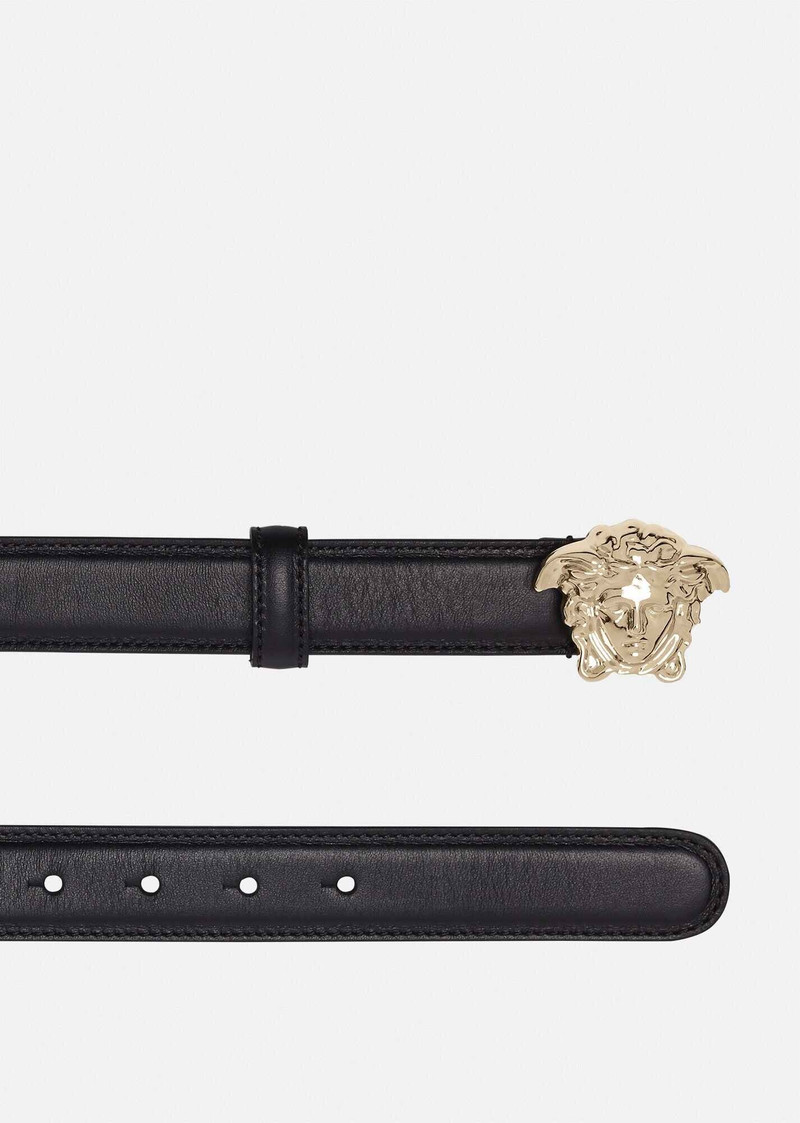 VERSACE La Medusa Leather Belt outlook