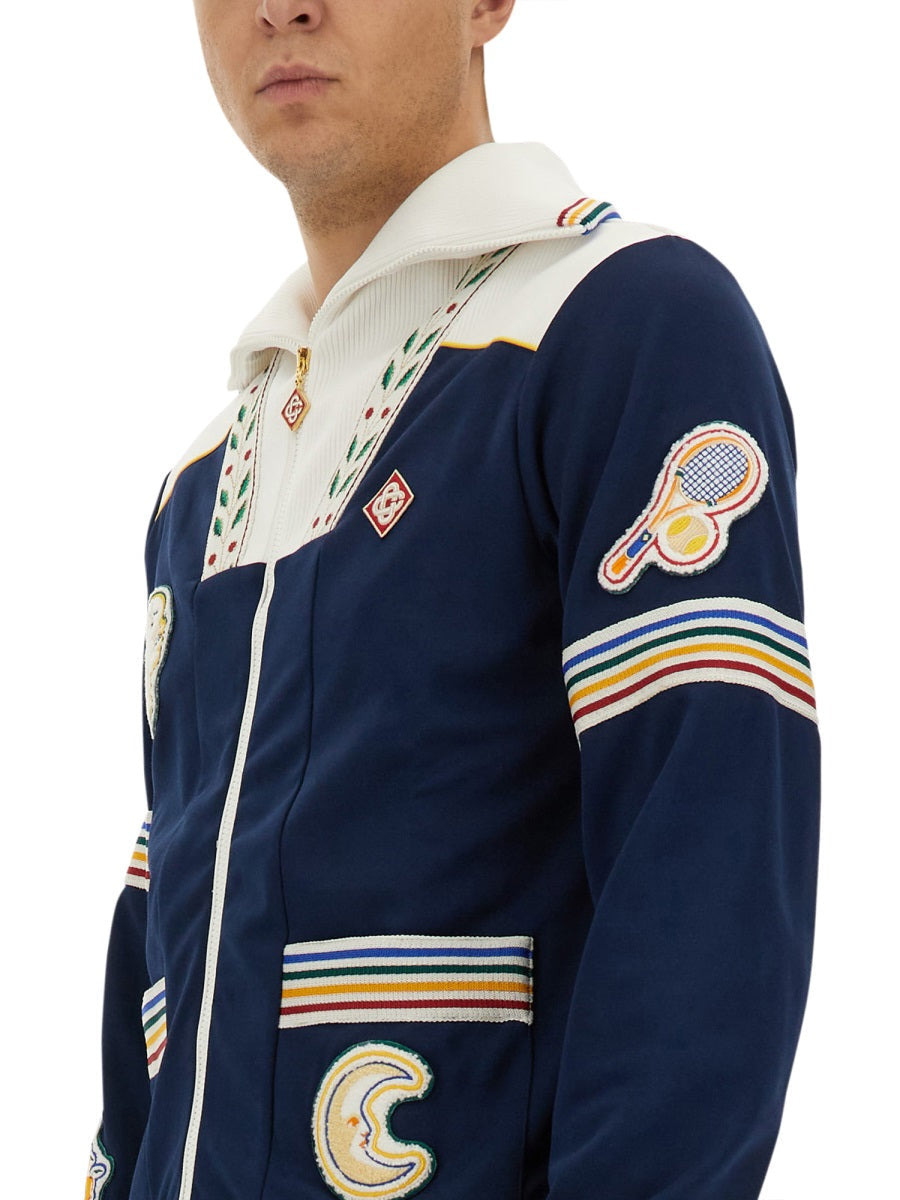 Casablanca Men Zip Sweatshirt. - 4