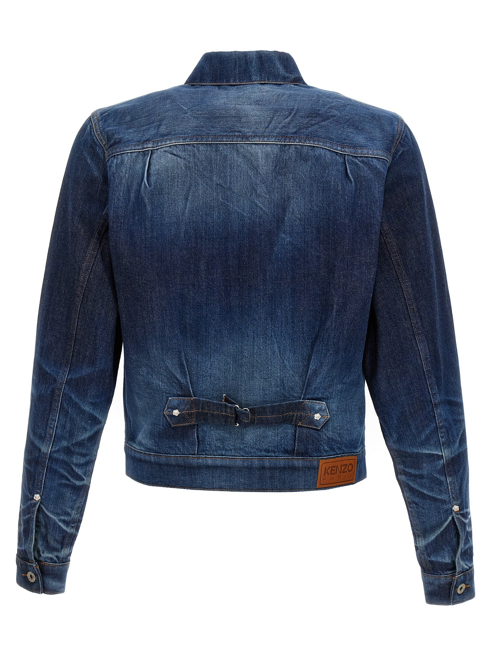 Japanese Denim Jacket Puffer Jackets Blue - 2