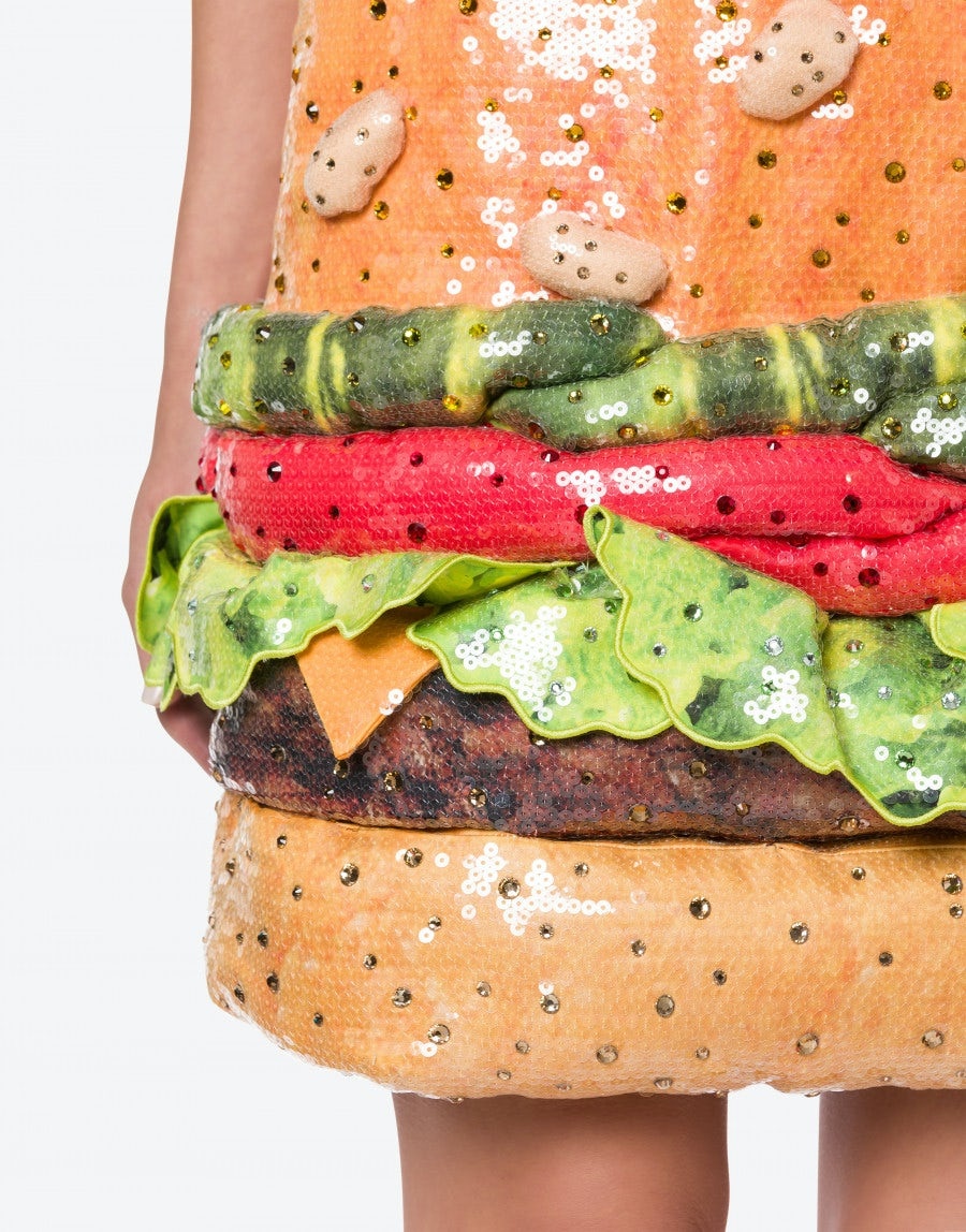 HAMBURGER SKIRT WITH SEQUINS - 4